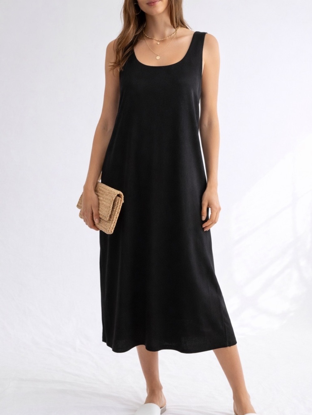 Willow Glen New York Sleeveless Black Classic Shift Dress Women’s Size 12